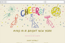 NYE Online Holiday Party Invitations
