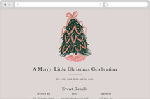 merry christmas tree Online Holiday Party Invitations
