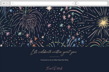 Fireworks Online Holiday Party Invitations