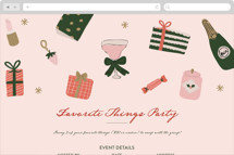 A Few of My Favorite Things Online Holiday Party Invitations
