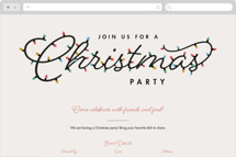 Christmas Lights Online Holiday Party Invitations