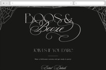 Boos and Booze Online Holiday Party Invitations