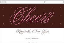 Star statement Online Holiday Party Invitations