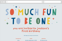Online Kids Birthday Invitations