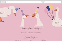 Two Silly Online Kids Birthday Invitations