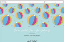 Make a Splash! Online Kids Birthday Invitations