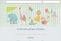 Wild One Party Online Kids Birthday Invitations