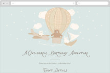 One-derful Journey Online Kids Birthday Invitations