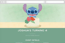 Disney Keiki Cake Online Kids Birthday Invitations