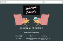 Recliners Online Party Invitations