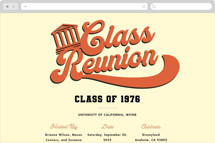 Retro Class Reunion Online Party Invitations