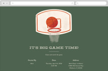 Dunk Online Party Invitations