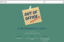 out of office, permanently