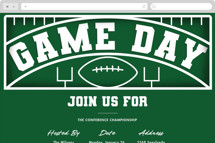 The Big Game Online Party Invitations