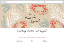 Crab Boil Online Party Invitations