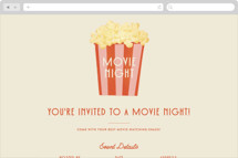 Pop Corn Online Party Invitations