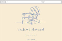 Soiree in the Sand Online Party Invitations