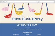 Putt Putt Party Online Party Invitations
