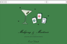 Mahjong Online Party Invitations