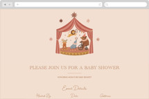 Little Circus Online Party Invitations