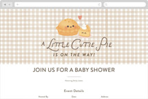 Cutie Pie Online Party Invitations