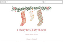merry little stockings Online Party Invitations