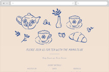 Doodle Tea Party Online Party Invitations