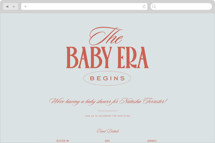 Baby era Online Party Invitations