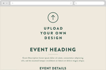 Upload Your Own Design Online Party Invitations