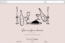 Wine and Dine Online Party Invitations