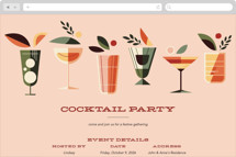 Mid Mod Party Online Party Invitations