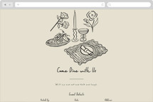 À table! Online Party Invitations