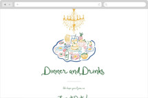 Dinner Table Online Party Invitations