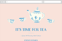 China Tea Set Online Party Invitations