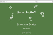 First Course Party Online Party Invitations