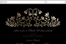 Leafy Crest Online Party Invitations