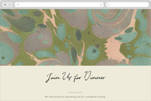 Marbled Editorial Online Party Invitations
