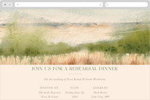 Bluestem Fields Online Rehearsal Dinner Invitations