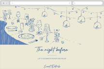 Before the Vows Online Rehearsal Dinner Invitations
