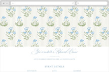 Patterned florals Online Rehearsal Dinner Invitations