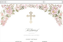Wildflower Frame Online Religious Milestone Invitations