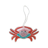 Crab Beaded Christmas Ornament Ornaments