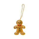 Embroidered Gingerbread Man Christmas Ornament Ornaments