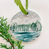 Winter Mountain Ornament no. 1 Ornaments
