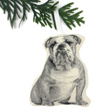 Silkscreen Bulldog Ornament Ornaments