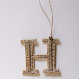 Personalized Handmade Letter Ornament - Small H Ornaments