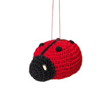 Crochet Ladybug Ornament Ornaments