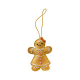 Embroidered Gingerbread Girl Christmas Ornament Ornaments