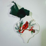 Hand Painted Cardinal Ornament Ornaments