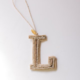 Personalized Handmade Letter Ornament - Large L Ornaments